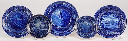 FOUR HISTORICAL BLUE STAFFORDSHIRE 30d101