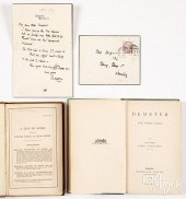ALFRED LORD TENNYSON HAND WRITTEN LETTER,