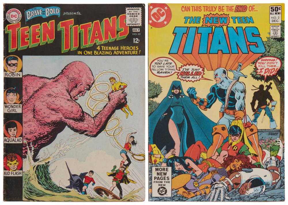 A PAIR OF DC NEW TEEN TITANS AND 30ade4