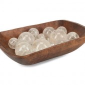 A Continental Carved Wood Dough Bowl