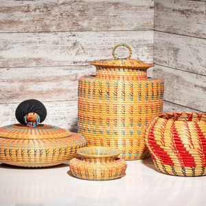 Collection of Seminole Baskets 20th 30b31e
