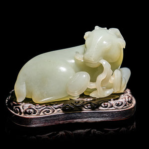 A Chinese Celadon Jade Figure of 30b450