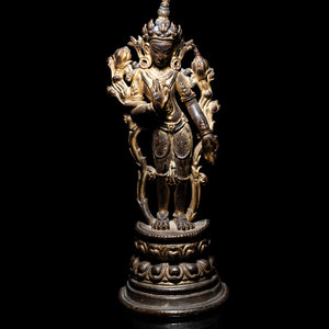 A Tibetan Parcel Gilt Bronze Figure 30b4b8