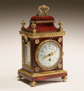 French satinwood carriage clock with