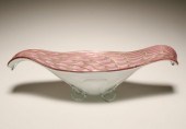 Murano glass centerpiece console bowl;