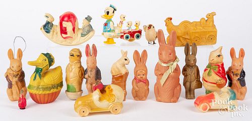 GROUP OF CELLULOID EASTER ANIMALSGroup 30e3ec