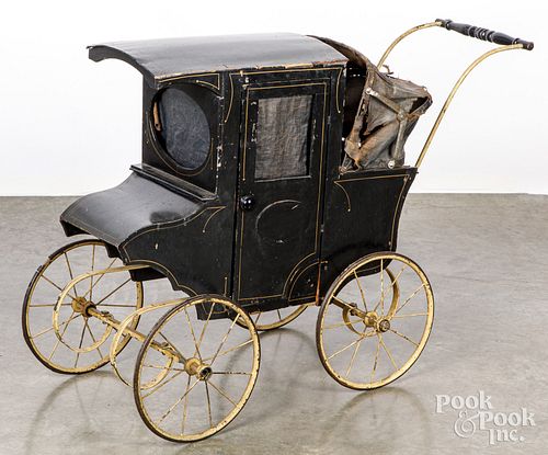 UNUSUAL PAINTED AMISH STYLE BUGGY 30e90e
