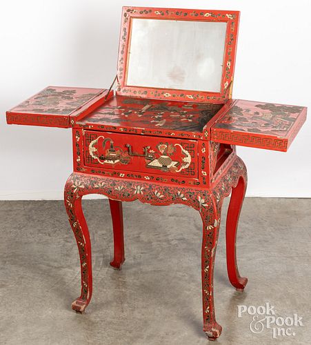 CHINESE LACQUER DRESSING TABLEChinese 30ecbb