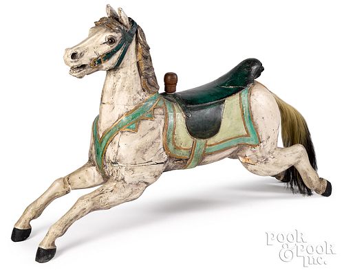 CARVED AND PAINTED CAROUSEL HORSE  30fa4c