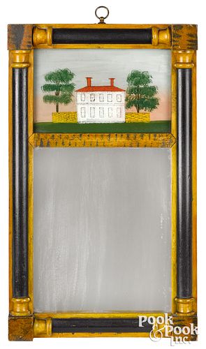 PAINTED MIRROR CA 1830Painted 30fa80
