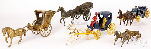 FIVE HORSE DRAWN CARTS AND WAGONSFive 30d45d