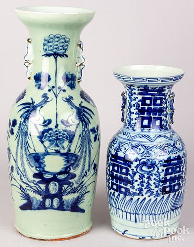 TWO CHINESE BLUE AND WHITE PORCELAIN 30d7c9