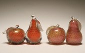 Murano art glass apple and   4e27f