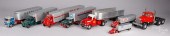 GROUP OF TRACTOR TRAILER TOYSGroup of
