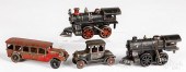 FOUR CAST IRON TOYSFour cast iron toys,