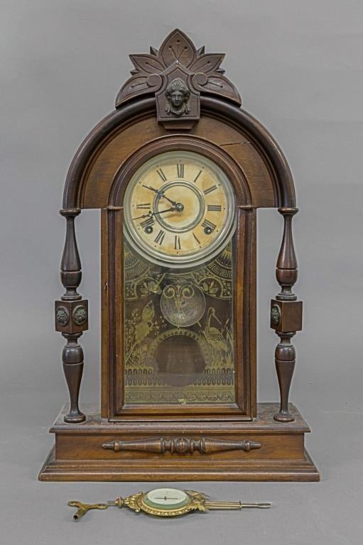 Victorian walnut shelf clock 23 H 310d22