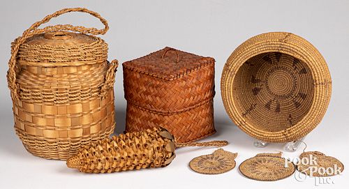 NATIVE AMERICAN BASKETRY AND WOVEN 310e48
