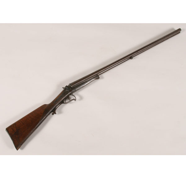 European double barrel shotgun; 16 gauge,