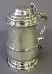 Fine Francis Crump large Georgian silver-lidded