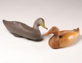 Hand carved decoys; Madison Mitchell