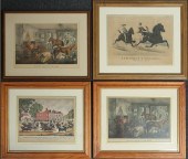 Framed and matted Currier & Ives lithograph