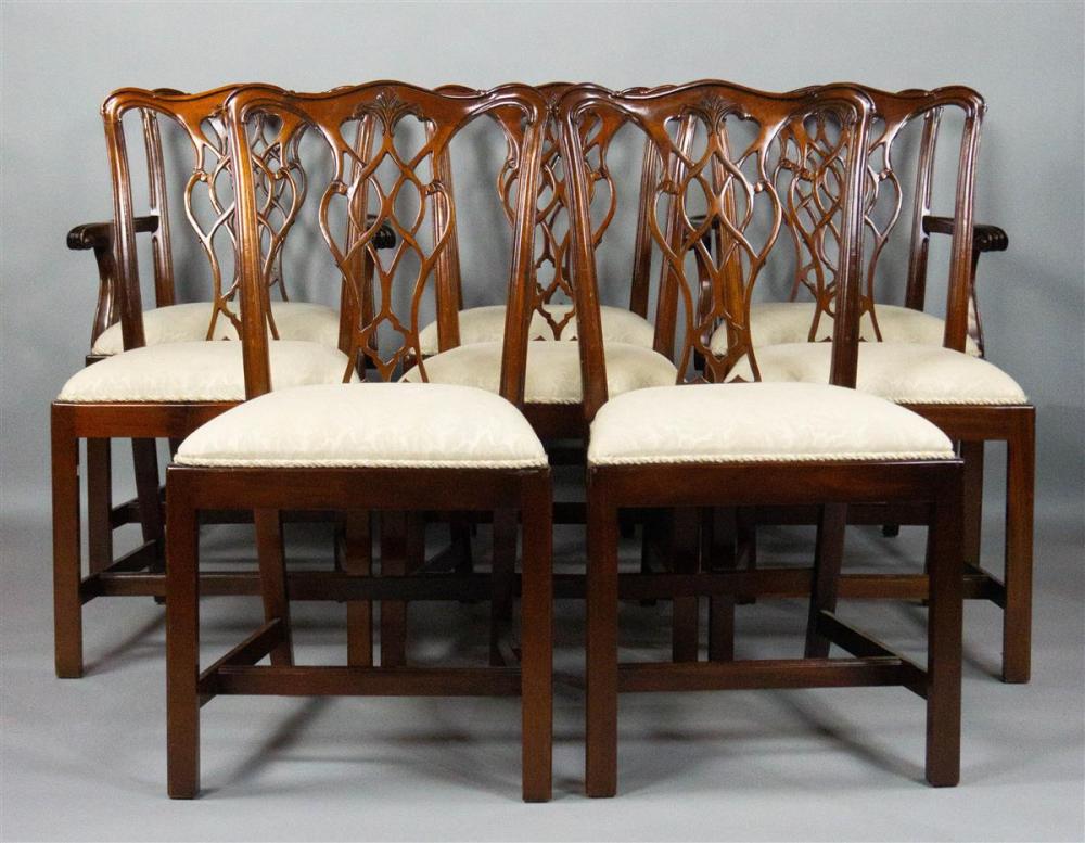 SET OF EIGHT GEORGE III STYLE DINING 311d0f