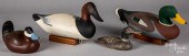 FOUR CARVED AND PAINTED DUCK DECOYSFour 311ea2