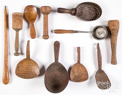 GROUP OF WOODENWARE 19TH C Group 312084