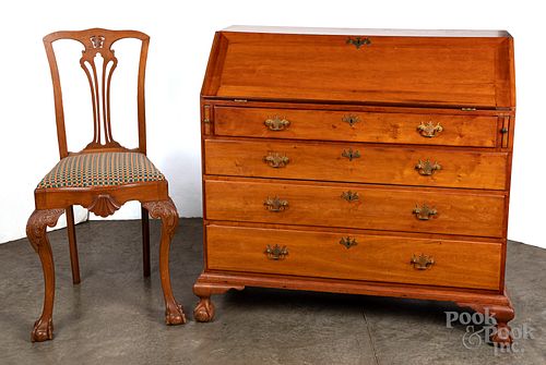 NEW ENGLAND CHIPPENDALE CHERRY 30fdf2