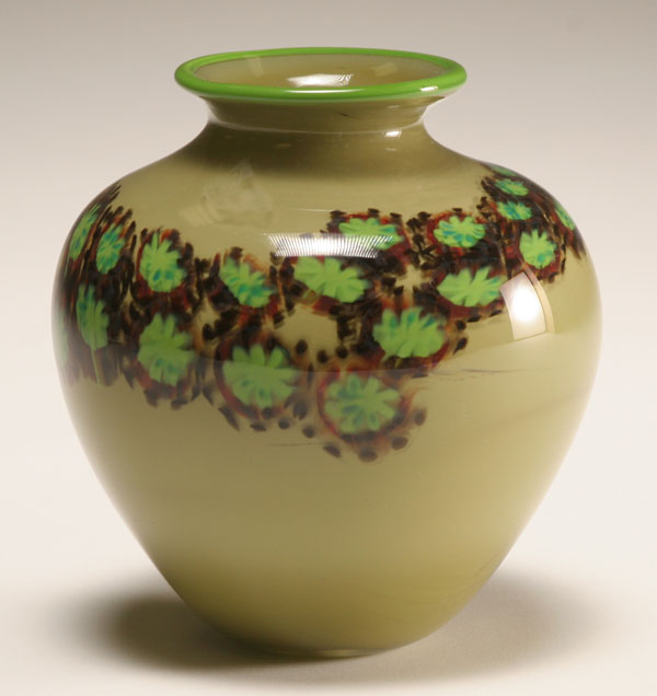 Albo Glass studio vase 2006 Green 4e67d
