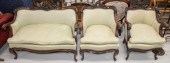 SUITE OF VICTORIAN ROCOCO PARLOR SEATING