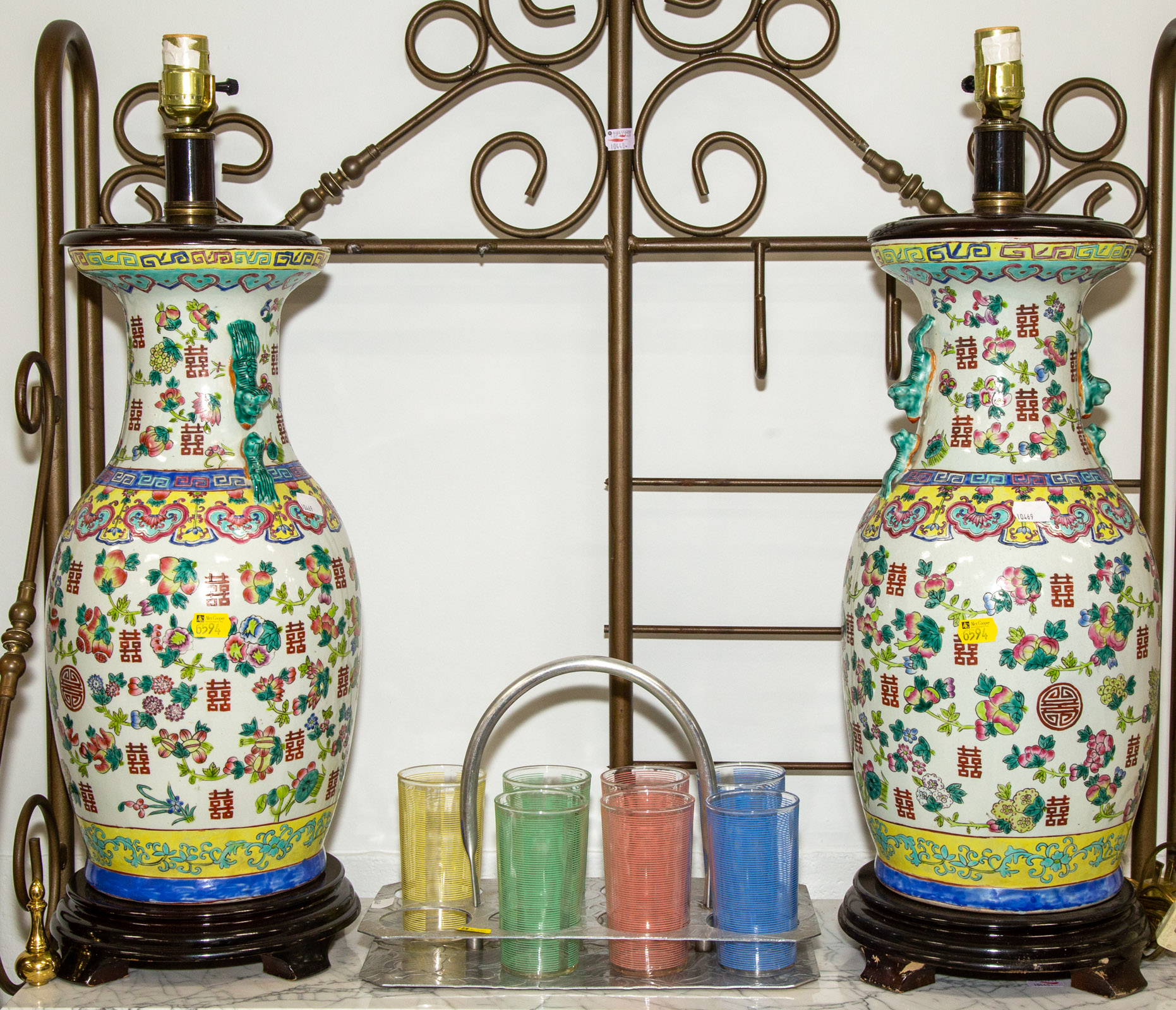 A PAIR OF CHINESE VASES MOUNTED 310685