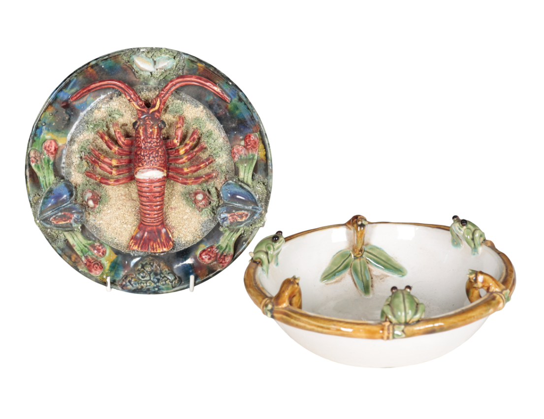 A PALISSY WARE PLATE the lobster 3107fd