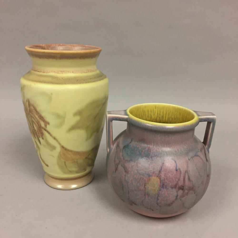 TWO ROOKWOOD ART POTTERY VASES 31324b