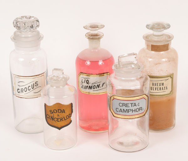 Apothecary jars with glass stoppers 4eba2