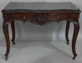 VICTORIAN ROSEWOOD MARBLE TOP LIBRARY