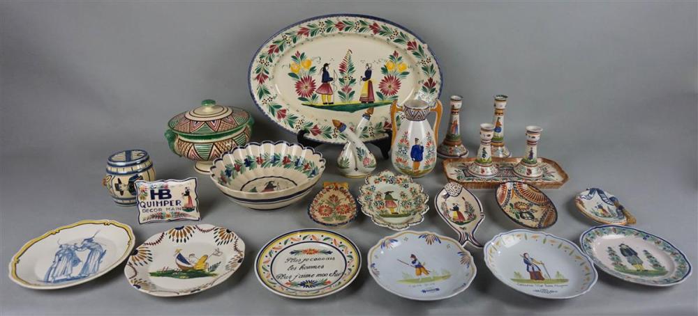 COLLECTION OF HENRIOT QUIMPER ITEMSCOLLECTION 3134f1