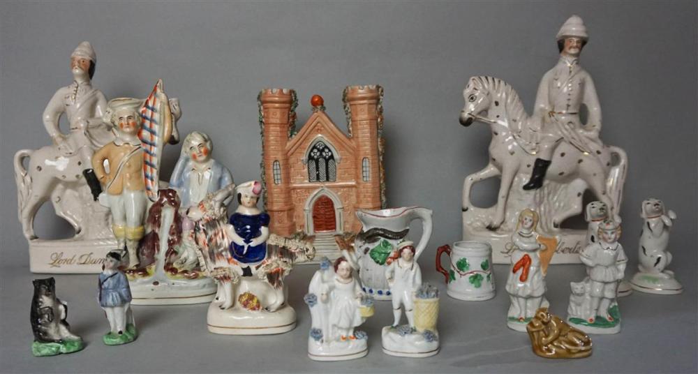 ECLECTIC GROUP OF STAFFORDSHIRE 3134f7