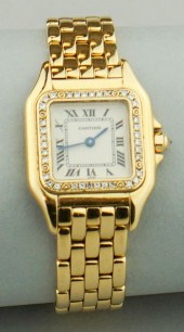 CARTIER PANTHERE 18K YELLOW GOLD AND