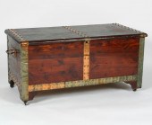 Large cedar chest with studded metal