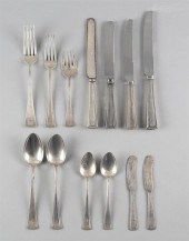 REED & BARTON SILVER PART FLATWARE SERVICEREED