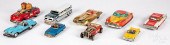 FIVE JAPANESE TIN FRICTION CARS, ETC.Five