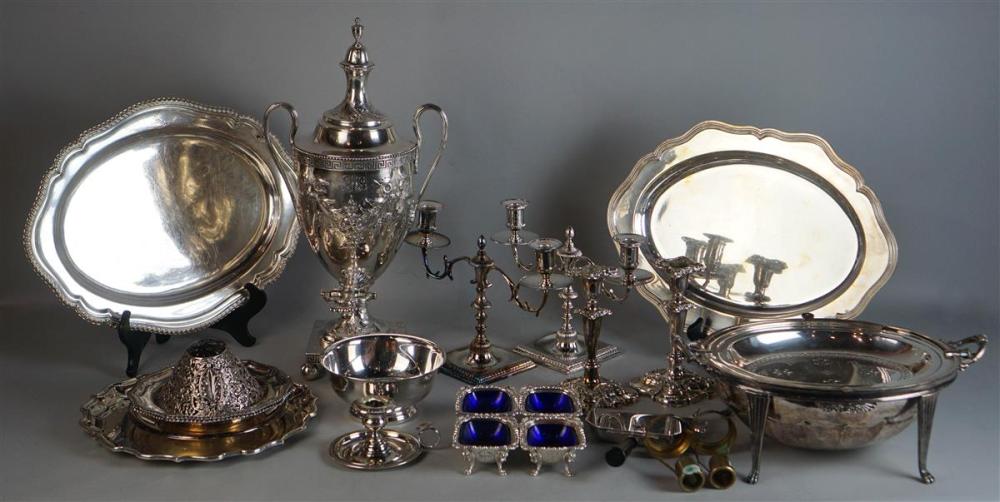 COLLECTION OF SILVERPLATED TABLEWARESCOLLECTION 31373e