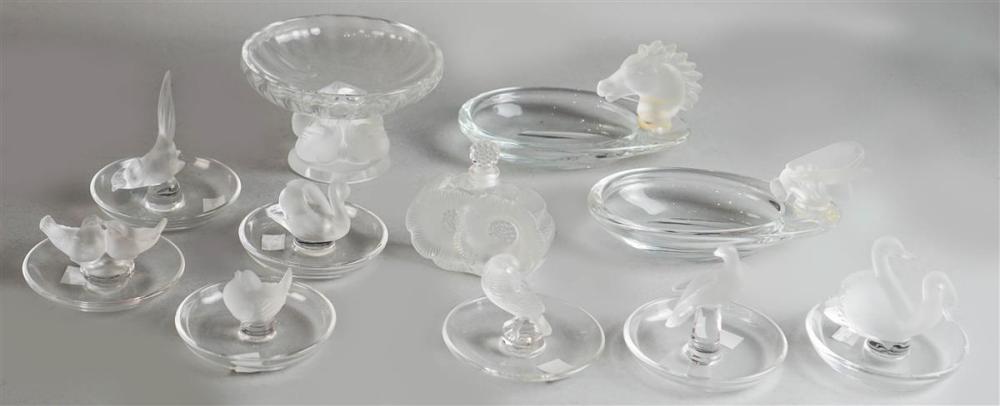 COLLECTION OF ELEVEN LALIQUE TABLE 31375b