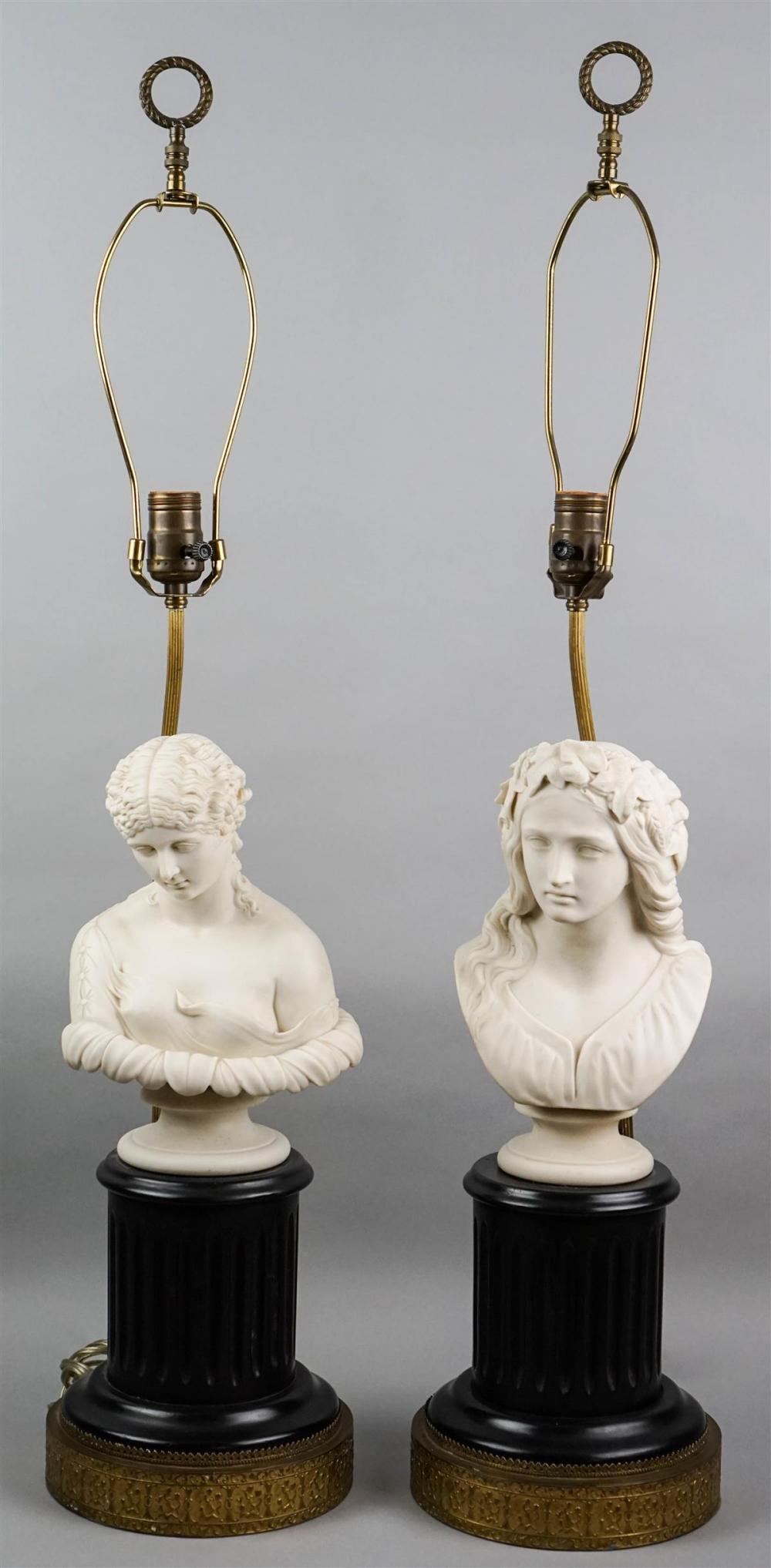 TWO ENGLISH PARIAN BUSTS OF WOMEN 3139a3