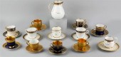 GROUP OF 11 ENGLISH DEMITASSE CUPS AND