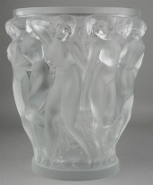 LALIQUE FROSTED GLASS BACCHANTES  313a34