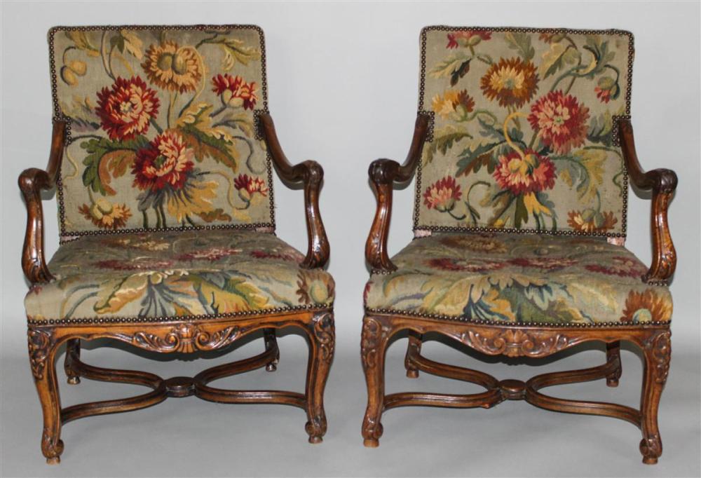 PAIR OF BAROQUE STYLE CARVED WALNUT 313dad