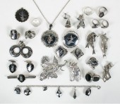 Siam sterling silver jewelry 25pc assortment;