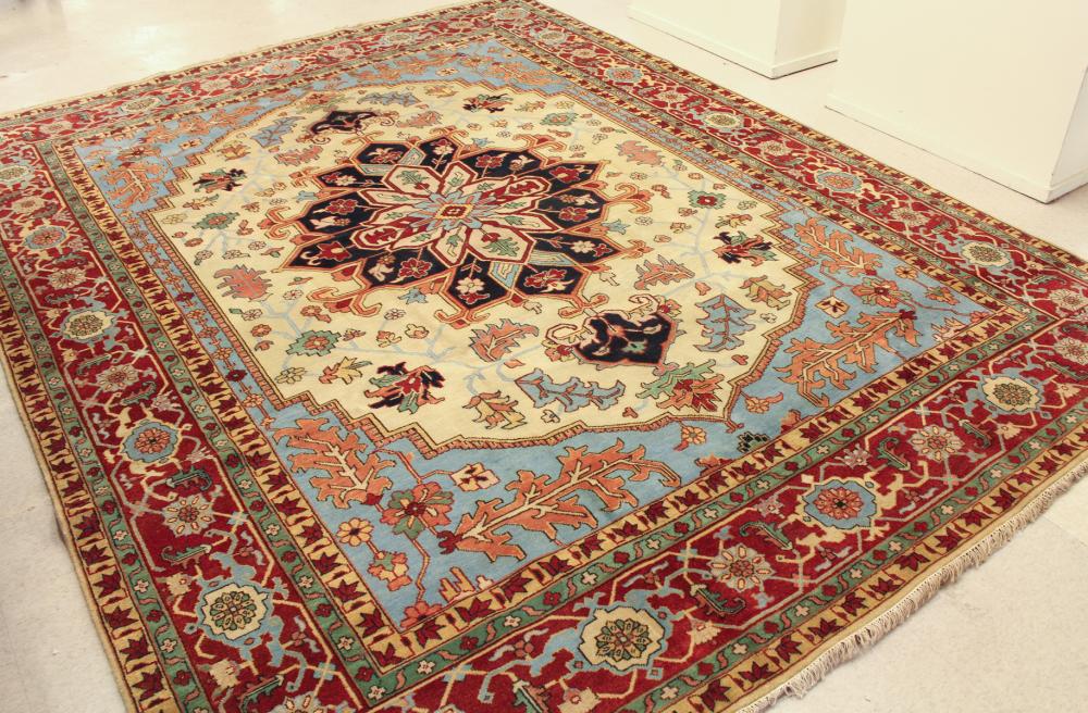 LARGE HAND KNOTTED ORIENTAL CARPET  313e5c